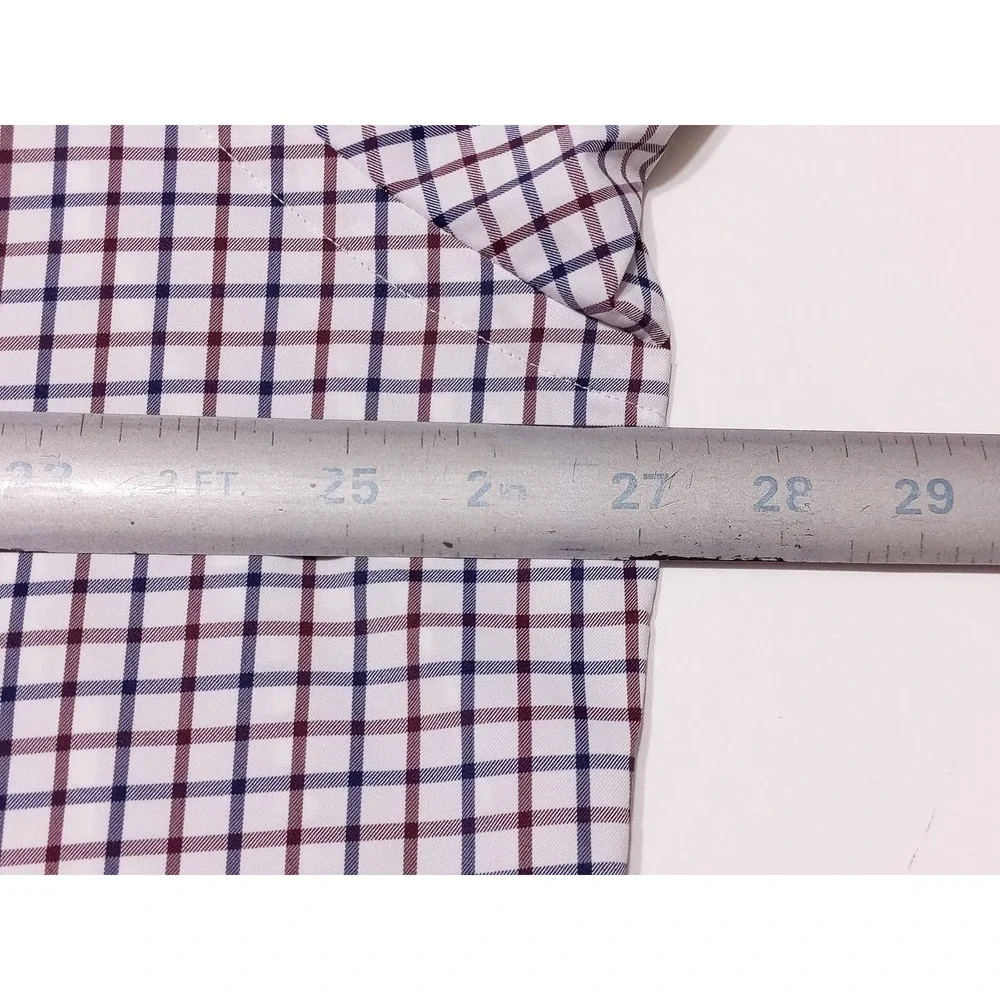POLO RALPH LAUREN Performance Long Sleeve Button Shirt Red‎ Blue Checks XXL 2XL